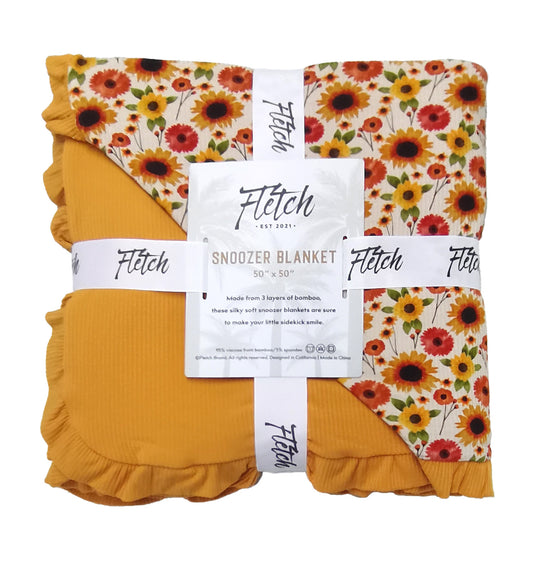 Here Comes the Sun Ruffle Blanket