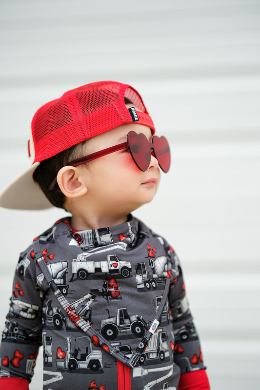 Grey Loads of Love Bib