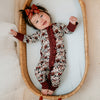 Game Day Blooms Ruffle Footie Snoozer