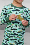 Gold Gears 2 Piece Pajama Set