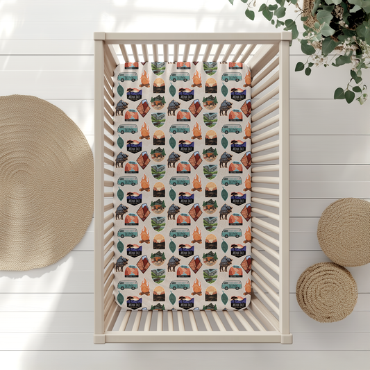 Tiny Traveler Crib Sheet: Core Collection