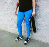 Electric Blue Ribbed Adult Joggers