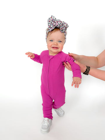 Magenta Ribbed Snoozer