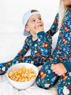 Toddler Food Groups Navy 2 Piece Pajama Set