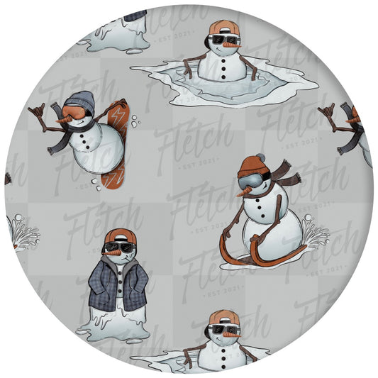 Rollin' with my Snowmies Bib