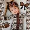 Game Day Blooms Ruffle Footie Snoozer