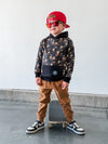 Skateboarding Pizza Pullover Hoodie