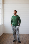 Construction Christmas Adult Men's Long Sleeve Shirt