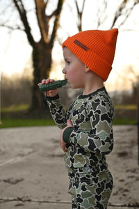 Green Distressed Camo 2 Piece Pajama Set