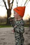 Green Distressed Camo 2 Piece Pajama Set