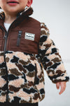 Brown Camo Sherpa