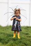 Hen It Pours Short Sleeve Twirl Dress