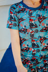 Freedom Ride 2 Piece Pajama Set (Short Sleeve/Pants)