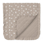 Brielle Small Flowers Ruffled Quilted Blanket