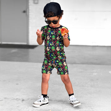 Tubular 2 Piece Shorts Set