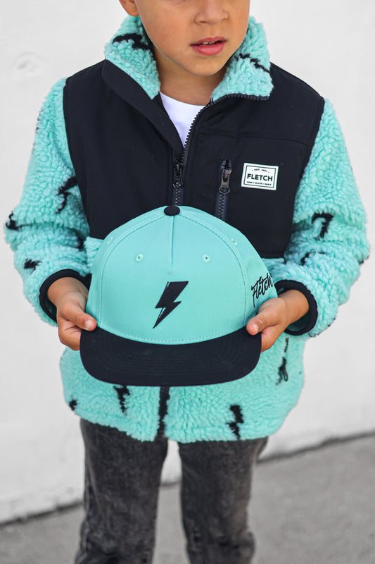 Mint Bolt Snapback