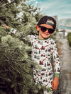 Construction Christmas 2 Piece Pajama Set