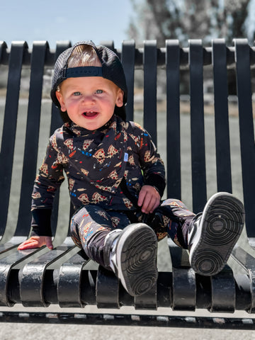 Skateboarding Pizza Baby Bib