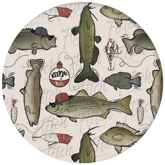 Wishin I Was Fishin Bib