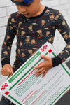 Skateboarding Pizza 2-Piece Pajama Set