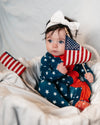 Stars and Tykes Ruffle Footie Snoozer