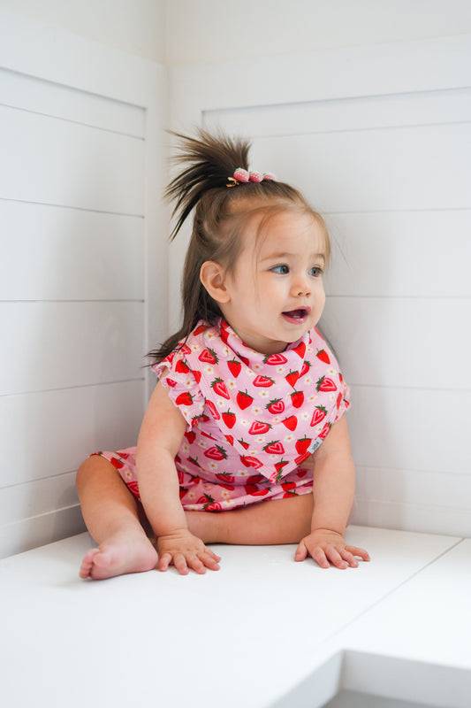 Strawberry Fields Bib