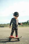 Skateboarding Pizza One-Piece Sleeper - Snoozer