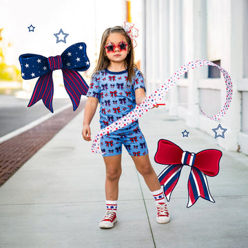 America the Bowtiful 2 Piece Shorts Set
