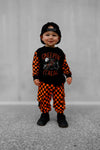 Orange Checked Out Cargo Jogger Sweatpant