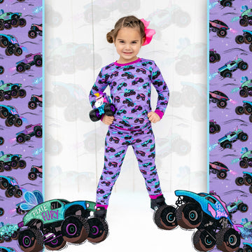 Glitter Smash 2 Piece Pajama Set