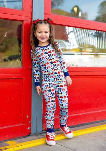 Brave Bows 2 Piece Pajama Set