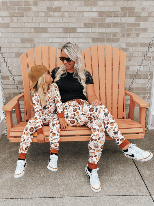 Mama's Coffee Date Adult Joggers