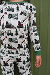 Construction Christmas 2 Piece Pajama Set
