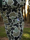 Green Distressed Camo 2 Piece Pajama Set