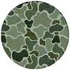 Green Distressed Camo Snoozer