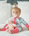 Magic Foil Printed Ruffled Footie