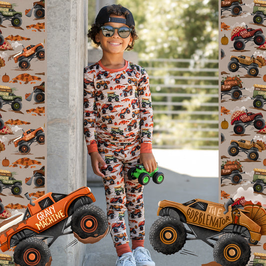 Turkey Truckin' 2 Piece Pajama Set