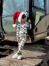 Construction Christmas 2 Piece Pajama Set