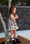 Tiny Traveler Shortsleeve Twirl Dress