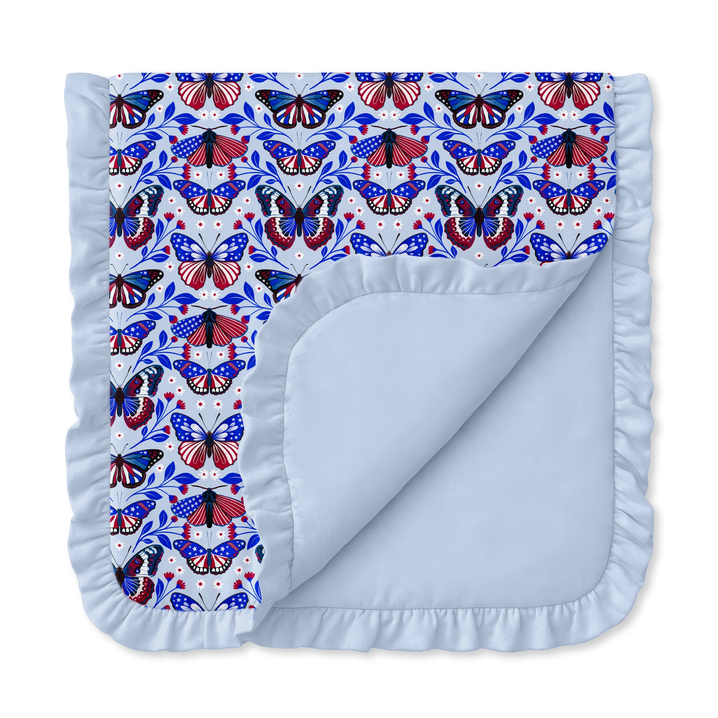 Liberty Wings Ruffle Blanket – Fletch
