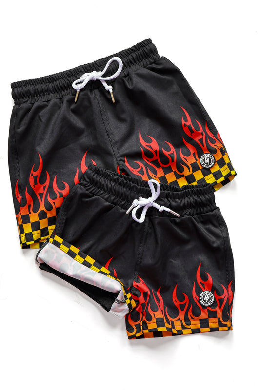 Heat Wave Hybrid Swim Trunks