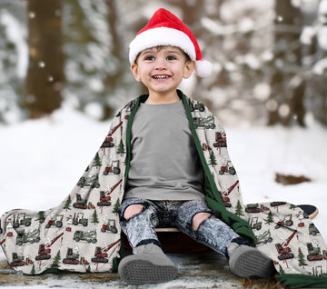 Construction Christmas Blanket
