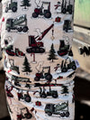Construction Christmas 2 Piece Pajama Set