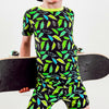Electric Glow- Glow in the Dark- 2 Piece Shorts Set