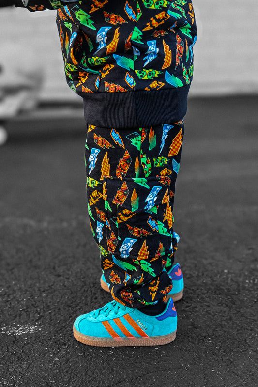 Midnight Voltage Cargo Jogger Glow in the Dark Sweatpants