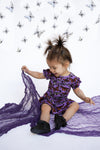 Twilight Wings Short Sleeve Bodysuit Twirl Dress