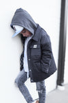 Charcoal Puffer Jacket