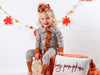 Fall Floral Ribbed Ruffle Footie Snoozer