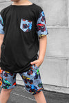 Monster Jammies Lounge Pocket Tee & Shorts Set