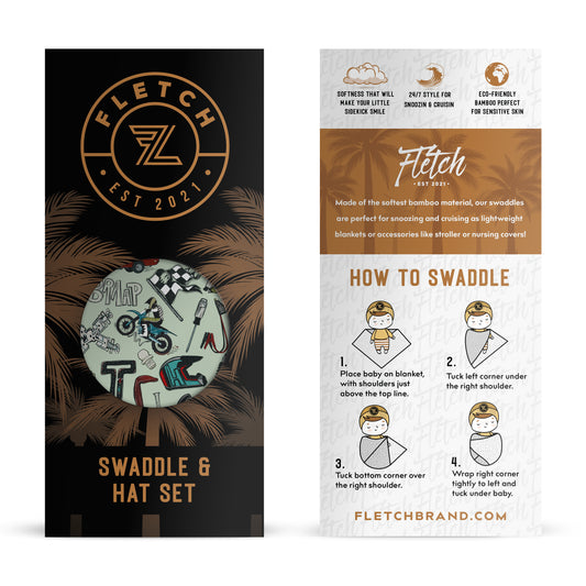 B is for Braap Swaddle Set
